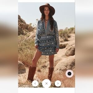 Spell Sunshine Bandit Wrap Mini Skirt